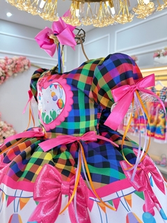 Vestido infantil junino caipira na internet