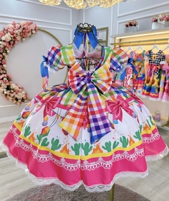 Vestido luxo junino na internet