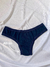 Calcinha Tanga em algodão - Azul Marinho - loja online