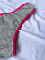 Calcinha Tanga em algodão - Cinza e Pink - loja online