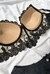 Imagem do Conjunto tule bordado cós em V Plus Size - Preto -