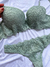 Conjunto com bojo e aro com renda floral - Verde serenity na internet