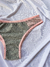 Calcinha Tanga em algodão - Cinza e Rosa - Delux Lingerie