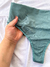 Calcinha cintura alta fio duplo - Turquesa - Delux Lingerie