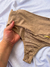 Calcinha cintura alta fio - Nude - comprar online