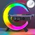 Estação de carregamento sem fio 15W RGB LED lâmpada de mesa despertador alto-falante Bluetooth - comprar online