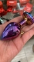 Plug Anal Colorido com Pedra Redonda - Hot Boutique Moda Intima