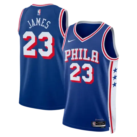 Philadelphia 76ers Icon Edition #23 Lebron James Swingman Jersey — Fan Edition