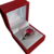 Anillo de plata .925 con piedra roja incrustada en internet