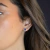 Aretes en plata .925 con chapa de rodio Zafiro Azul cultivado y zirconias calidad AAAAA - tienda en línea