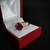 Anillo de plata .925 con piedra roja incrustada - Kloy