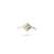 Anillo de plata .925 en forma de rombo con piedra ambar incrustada - comprar en línea