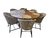 conjunto de mesa Itapema - Corda náutica e alumínio na internet