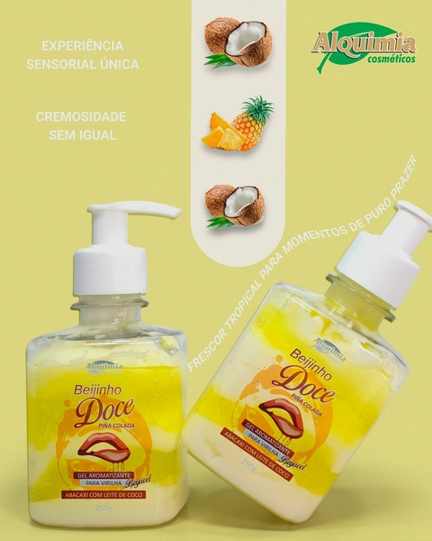 Gel Aromatizante Beijinho Doce Alquimia Abacaxi com Leite de Coco - comprar online