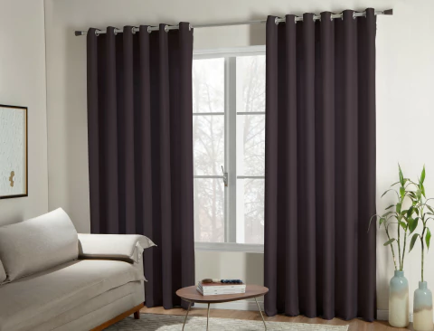 Cortina Linho Rústico Vintage Sultan 4,00x2,50 com ilhós