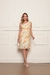 Vestido estapampa floral com amarração nas costas