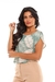 Blusa estampa tulipa com botao