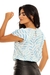 Blusa crepe estampada folhagem - loja online