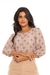 Blusa poa manga 3/4 de elastico - loja online