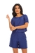 Conjunto de blusa manga curta e short com forro