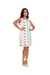 Vestido Estampado Estilo Túnica com Forro na internet