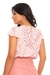 Blusa crepe estampada folhagem