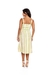 Vestido de alça larga listrada com bolso - Johana by Laura