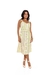Vestido de alça larga listrada com bolso - comprar online
