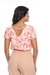 Blusa estampada em decote V frente e costas - Johana by Laura