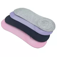 Kit 6 Pares Meia Feminina Soquete Invisível Colorida Cano Curto - Quick shop