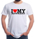Camiseta personalizada namorados couple casal I Love My boy friend I Love My Girl friend - Cod R09 - comprar online