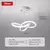 Lustre de led teto moderno - loja online