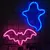 Luzes de néon de Halloween, alimentadas por USB/bateria, sala de jogos de festa na internet