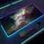 Universo rgb gaming mousepad espaço mouse esteiras led grande gamer mousepads x - loja online