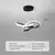 Lustre de led teto moderno