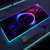 Universo rgb gaming mousepad espaço mouse esteiras led grande gamer mousepads x - loja online