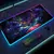 Imagem do Universo rgb gaming mousepad espaço mouse esteiras led grande gamer mousepads x