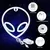 Alien Neon Sign Decorações, USB ou Battery Power, On e Off Switch, Cool Light, - comprar online