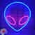 Alien Neon Sign Decorações, USB ou Battery Power, On e Off Switch, Cool Light,