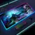 Universo rgb gaming mousepad espaço mouse esteiras led grande gamer mousepads x - comprar online