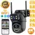 4k 8mp hd wifi câmera ptz ao ar livre 4mp lente dupla tela ai rastreamento auto - comprar online