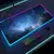 Universo rgb gaming mousepad espaço mouse esteiras led grande gamer mousepads x - comprar online