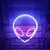 Alien Neon Sign Decorações, USB ou Battery Power, On e Off Switch, Cool Light, - Otimizy