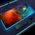 Imagem do Universo rgb gaming mousepad espaço mouse esteiras led grande gamer mousepads x