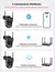 Imagem do 4k 8mp hd wifi câmera ptz ao ar livre 4mp lente dupla tela ai rastreamento auto