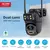 4k 8mp hd wifi câmera ptz ao ar livre 4mp lente dupla tela ai rastreamento auto na internet