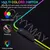 Universo rgb gaming mousepad espaço mouse esteiras led grande gamer mousepads x - comprar online