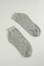 Kit 12 Pares Meias Sapatilha Atoalhada Essencial - Cinza