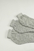 Kit 3 Pares Meias Sapatilha Atoalhada Essencial - Cinza