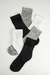 Kit 12 Pares Meias Cano Médio Essencial - Preta, Branca, Cinza - comprar online